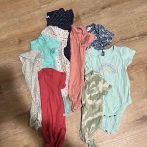 Assorted Baby Onesies 3-6 mo Girls